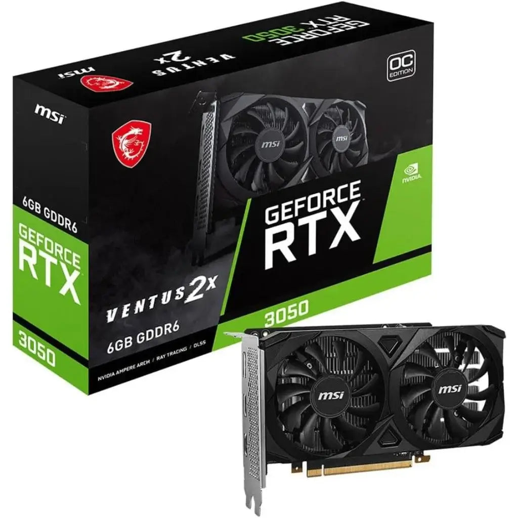 MSI GeForce RTX 3050 VENTUS 2X 6G OC Grafische kaart voor Gaming