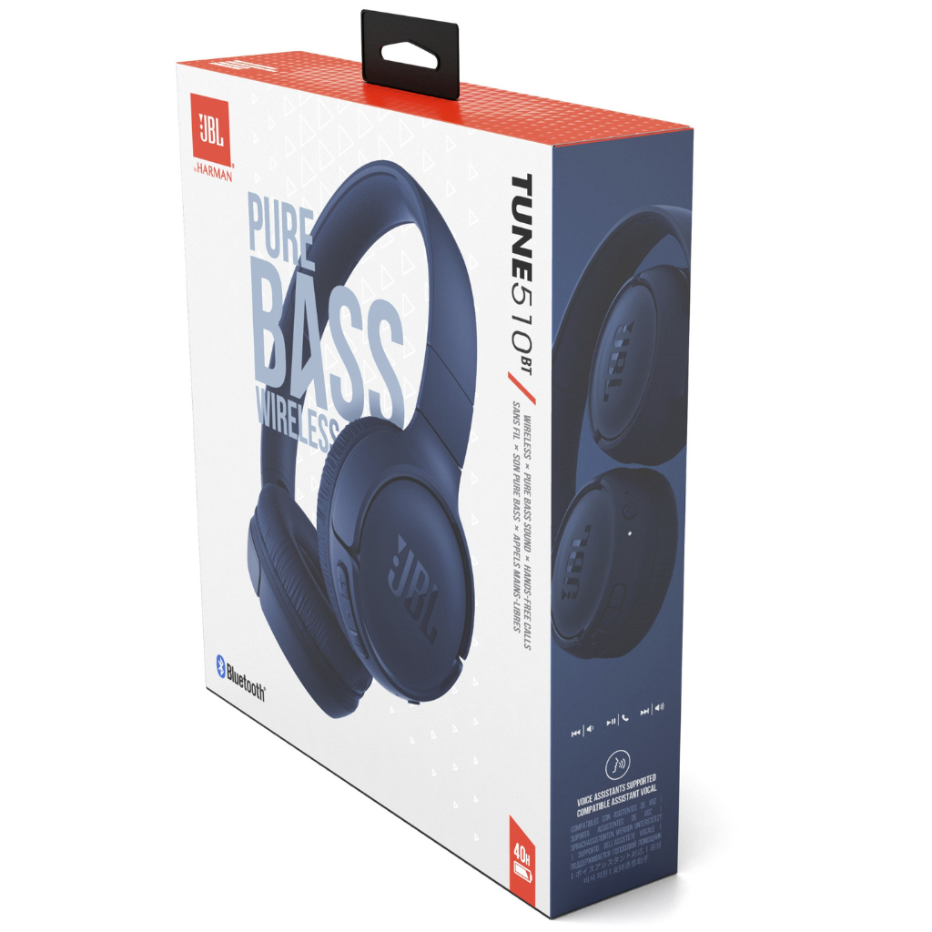 JBL Tune 510BT On-Ear Wireless Bluetooth Headphones