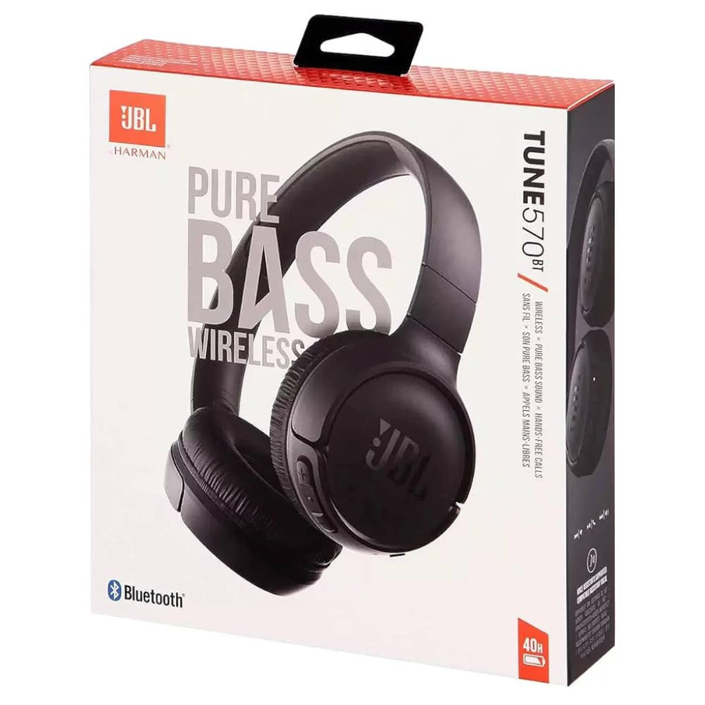 JBL Tune 570BT On-Ear Wireless Bluetooth Headphones