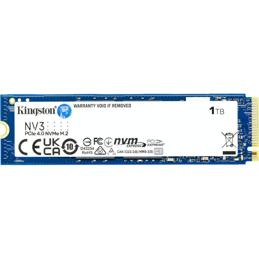 Kingston NV3 NVMe PCIe 4.0 Interne SSD 1TB M.2 2280-SNV3S/1000G